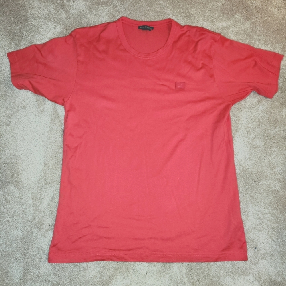 Acne Studios Short Sleeved T-shirt Neon Pink